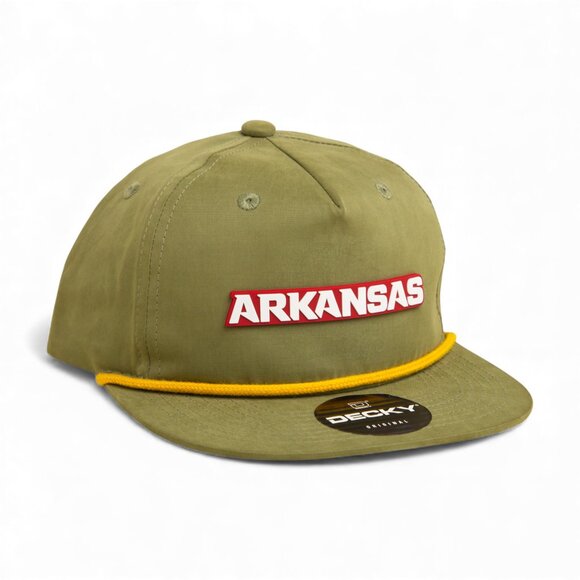 Arkansas Razorbacks ARKANSAS White 3D Classic Rope Hat- Loden/ Amber - Picture 1 of 3